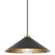 Clivedon 1 Light 20 inch Aged Brass and Distressed Bronze Pendant Ceiling Light