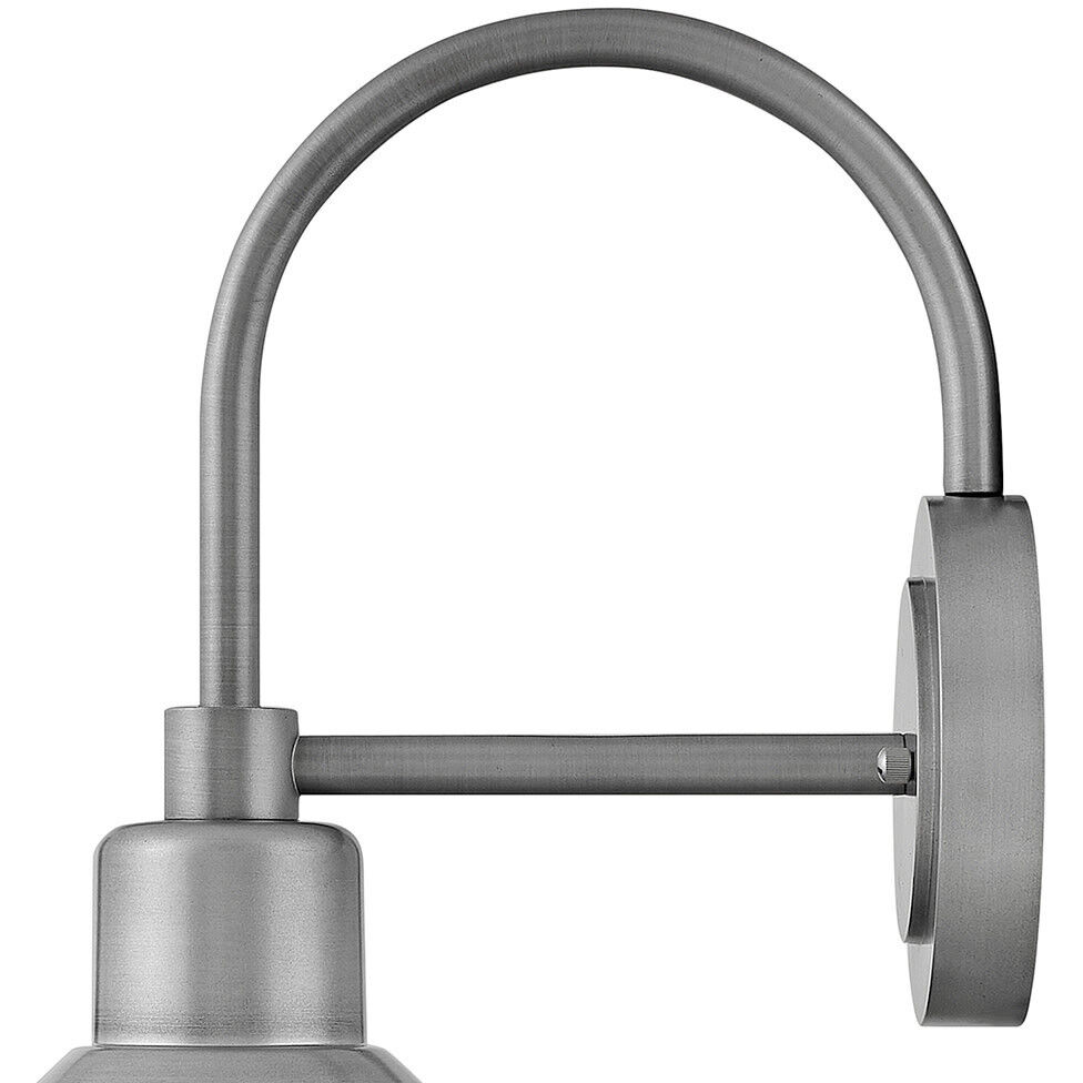 Coastal Elements Forge Outdoor Wall Mount Lantern in Antique Brushed Aluminum