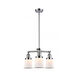 Franklin Restoration Small Canton 3 Light 18 inch Polished Chrome Chandelier Ceiling Light in Matte White Glass, Franklin Restoration