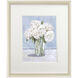 Hydrangeas in Vase Blue and Green and Gray Framed Art