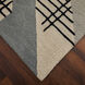 Sachin 114 X 79 inch Black/White Rug in 6 x 9