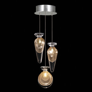 Essence 3 Light 8.5 inch Silver Pendant Ceiling Light