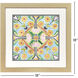 Art Nouveau Tiles I Green and Blue and Pink and Orange Framed Art, Propac