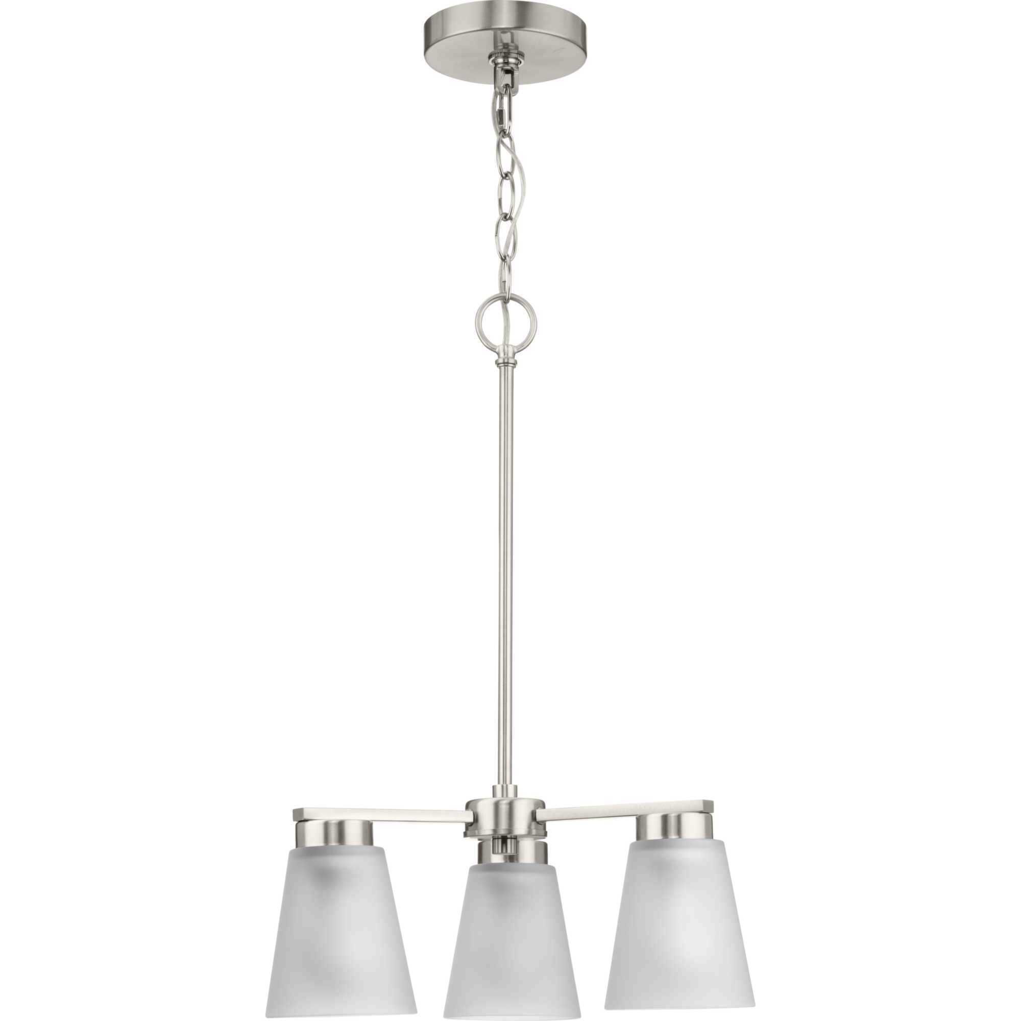 Tanner 3 Light 16.62 inch Brushed Nickel Chandelier Ceiling Light
