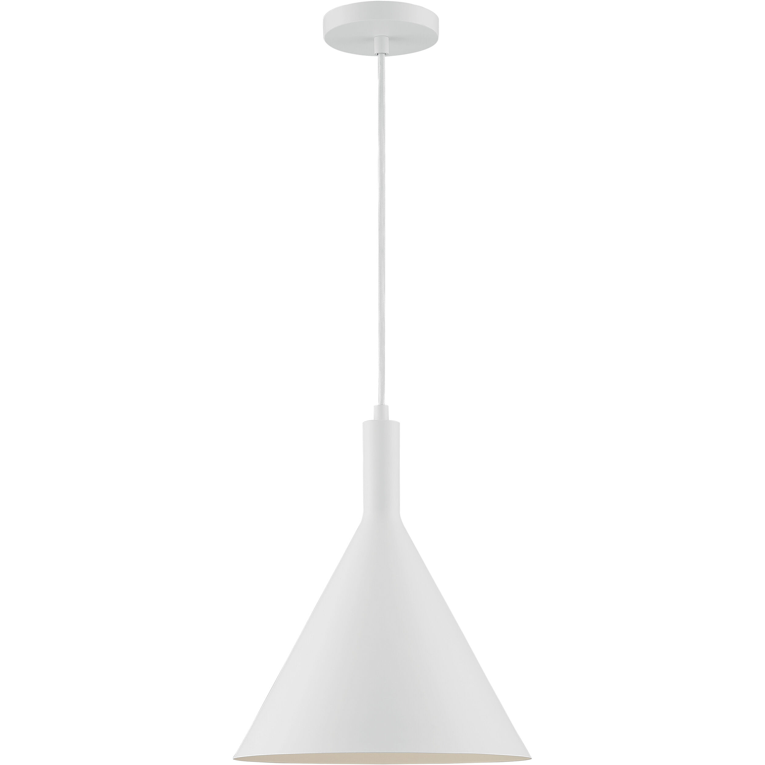Lightcap 1 Light 12 inch Matte White Pendant Ceiling Light