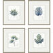Florals Blue and Green and Neutral Framed Art