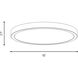 Stella LED 15 inch White Flush Mount Ceiling Light