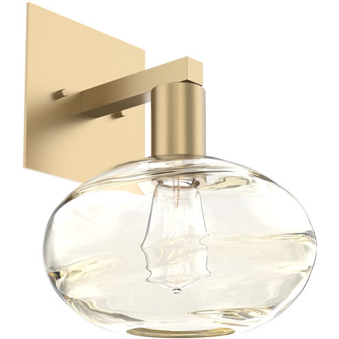 Coppa 1 Light 8 inch Gilded Brass Indoor Sconce Wall Light in Coppa Amber