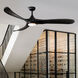 Swell Illuminated 72 inch Matte Black Fan
