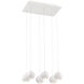 Patruno LED 12 inch Matte White Chandelier Ceiling Light