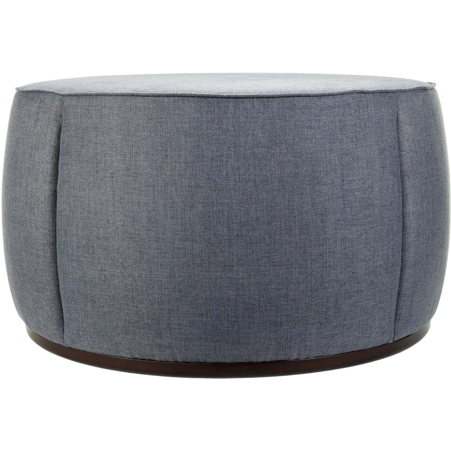 Lanza 21 inch Upholstery: Medium Gray; Base: Dark Brown Ottoman