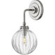 Helene 1 Light 7.25 inch Polished Nickel Bath Sconce Wall Light