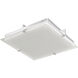 Matrix LED 15.4 inch Chrome Flush Mount Ceiling Light
