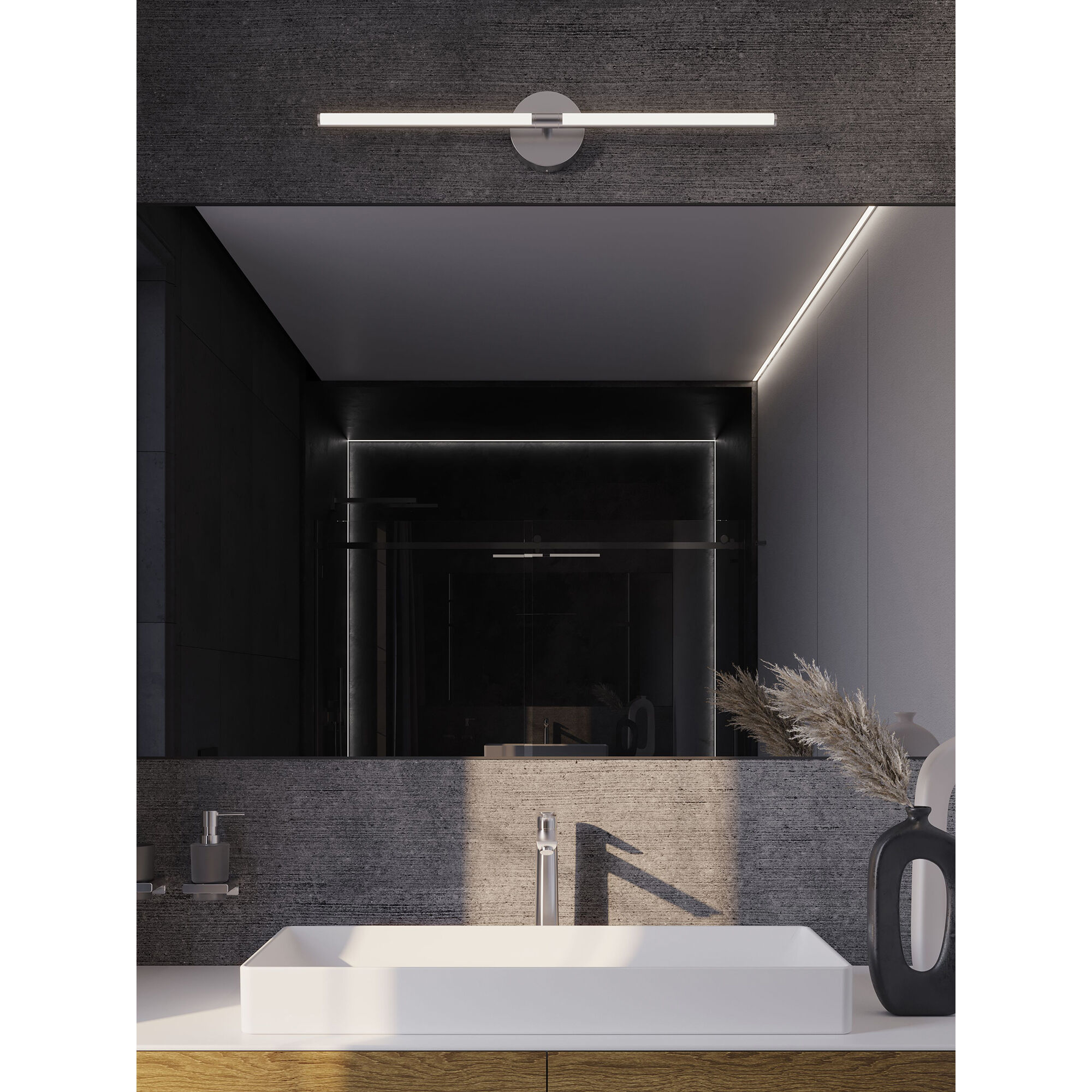 Chicago LED 32 inch Polished Chrome Vanity Light Wall Light