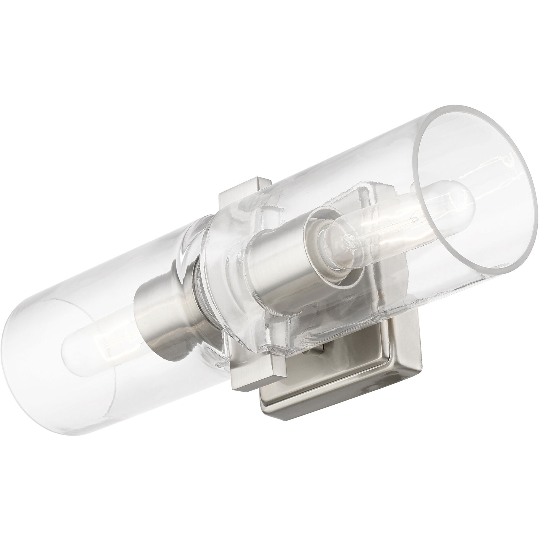 Livex Lighting 18032-91 Clarion 2 Light 5 inch Brushed Livex Lighting 18032-91 Clarion 2 Light 5 inch Brushed