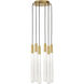 Sean Lavin Pylon LED 9 inch Natural Brass Chandelier Ceiling Light