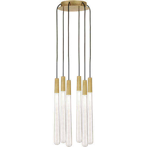 Sean Lavin Pylon LED 9 inch Natural Brass Chandelier Ceiling Light