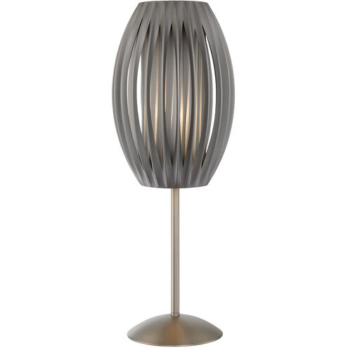 Egg 25 inch 60.00 watt Stainless Steel Table Lamp Portable Light