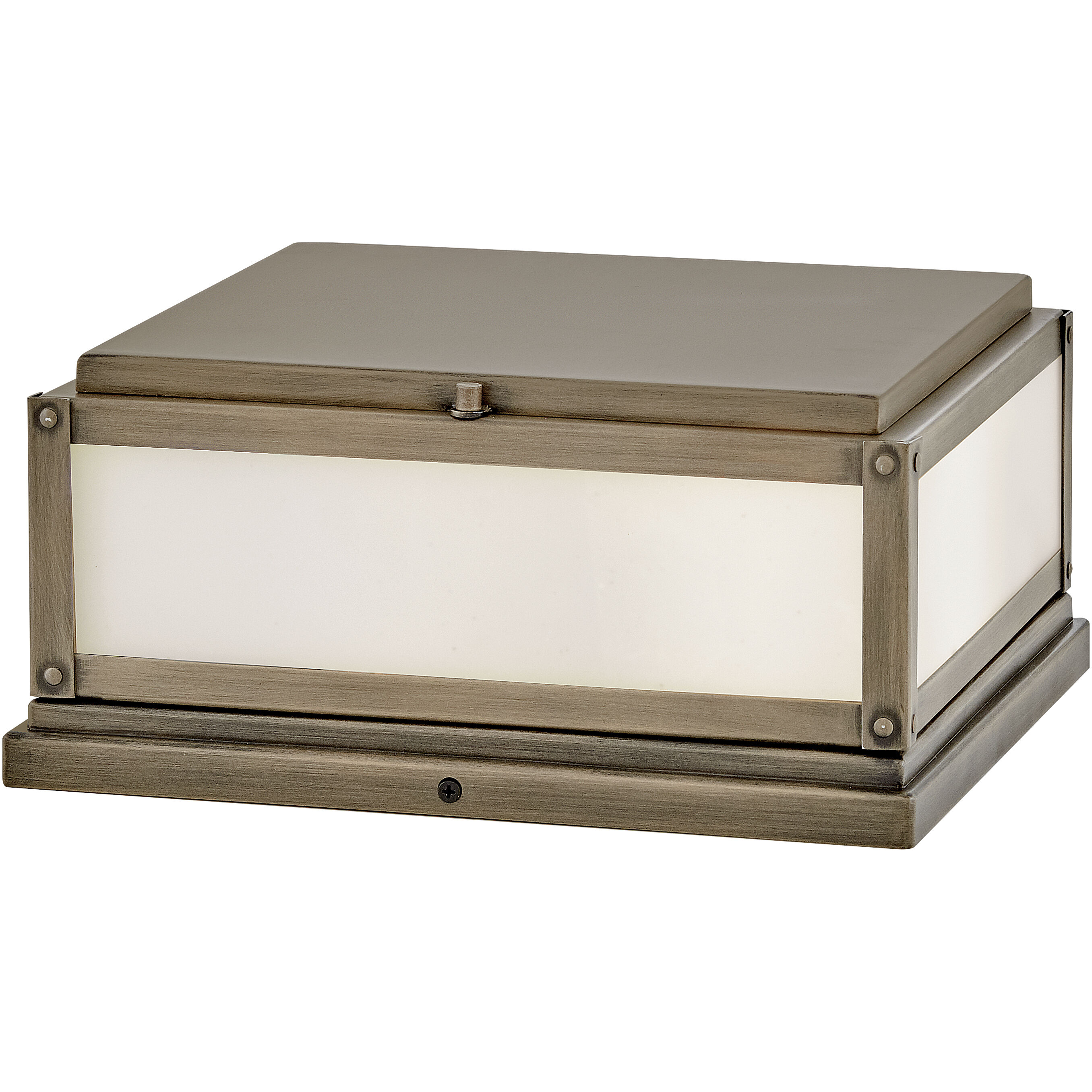 Estate Series Max 2 Light 12 inch Burnished Bronze Outdoor Pier Mount