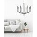 Eleanor 8 Light 32 inch Matte Black Chandelier Ceiling Light