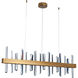 Canada LED 2 inch Gold LED Chandelier Ceiling Light 