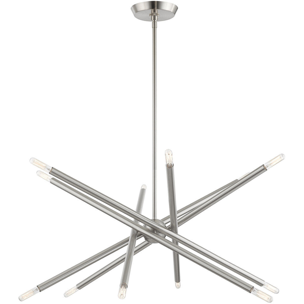 Soho 12 Light 28 inch Brushed Nickel Chandelier Ceiling Light