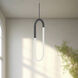 Huron LED 1 inch Black Pendant Ceiling Light