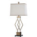 Signature 39 inch 100 watt Vintage Gold Table Lamp Portable Light