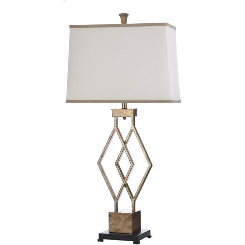 Signature 39 inch 100 watt Vintage Gold Table Lamp Portable Light