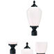 Acorn 1 Light 20 inch Matte Black Exterior Post Mount Light