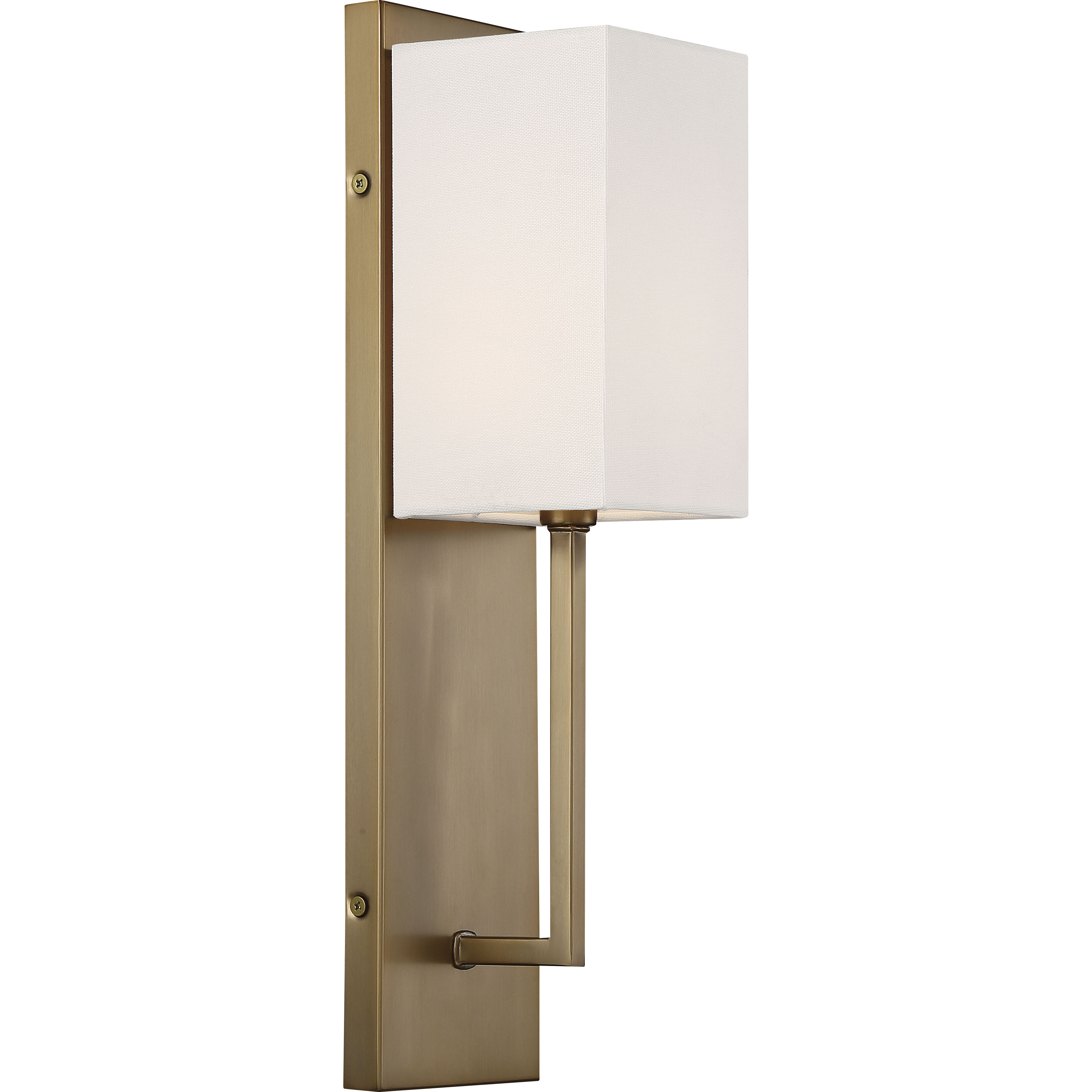 Vesey 1 Light 5 inch Burnished Brass and White Wall Sconce Wall Light