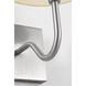 Drew & Jonathan Eldon 1 Light 8.25 inch Brushed Nickel Wall Sconce Wall Light, Small