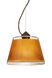 Pica 1 Light Bronze Pendant Ceiling Light in Gold Sand Glass, Incandescent