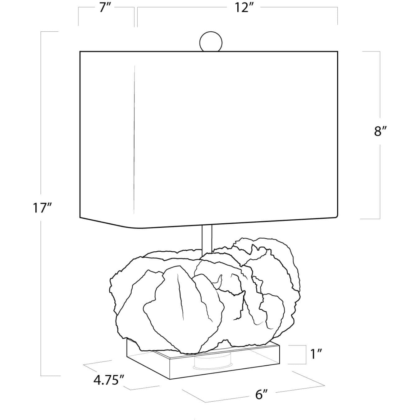 Caribbean Coral 17 inch 60.00 watt White Table Lamp Portable Light