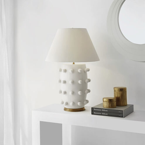 Kelly Wearstler Linden 34.25 inch 100.00 watt Plaster White Table Lamp Portable Light