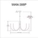 Wand 8 Light 38 inch Pink Chandelier Ceiling Light