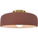 Radiance Collection - Spire LED 10 inch Canyon Clay Semi-Flush Ceiling Light, Form+Finish+Function