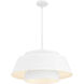 Lumi 3 Light 24 inch Matte White Pendant Ceiling Light, Large