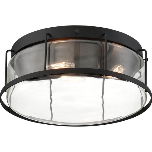 Ludlow 3 Light 13 inch Earth Black Semi-Flush Mount Ceiling Light