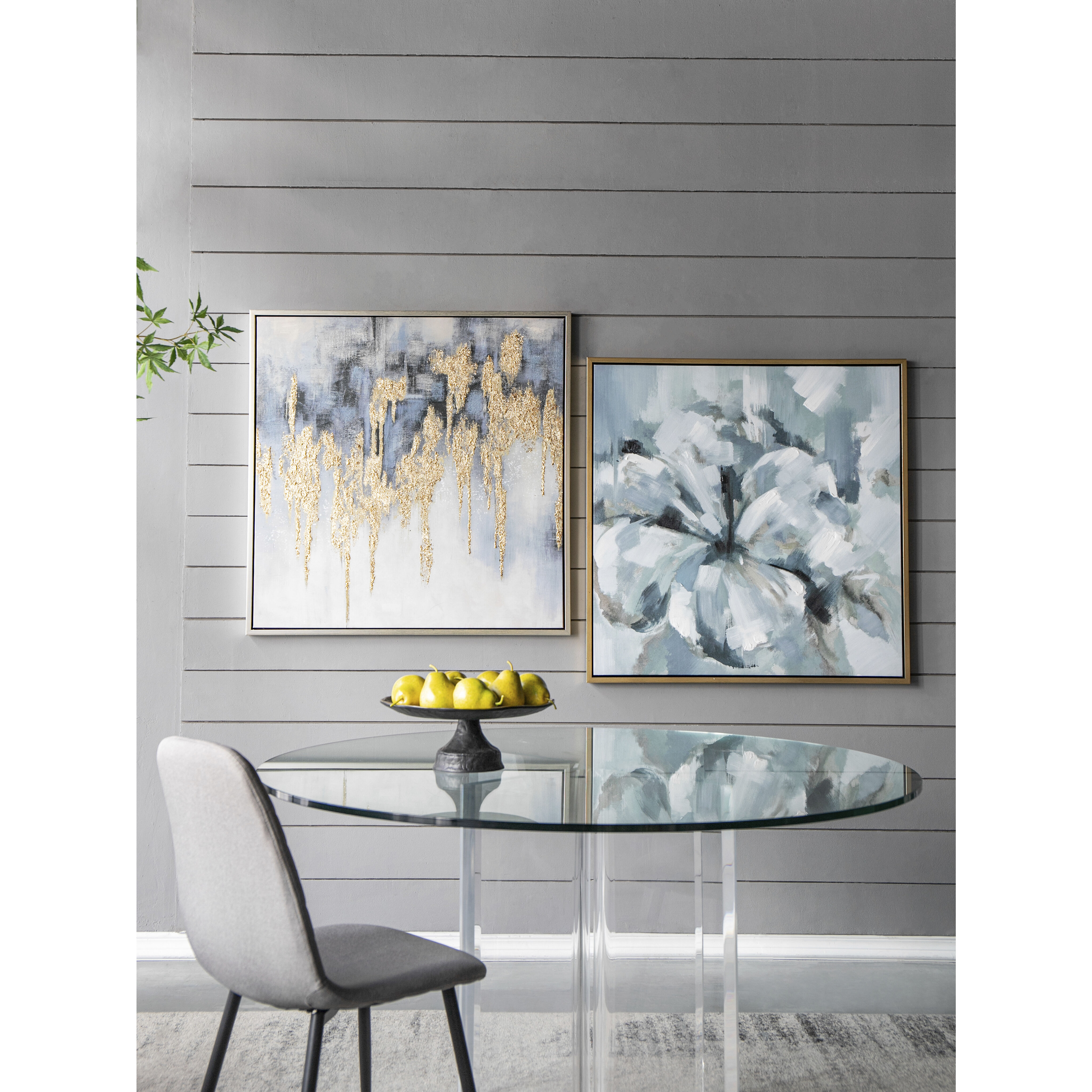 Summer Grey/Blue/Gold Wall Art