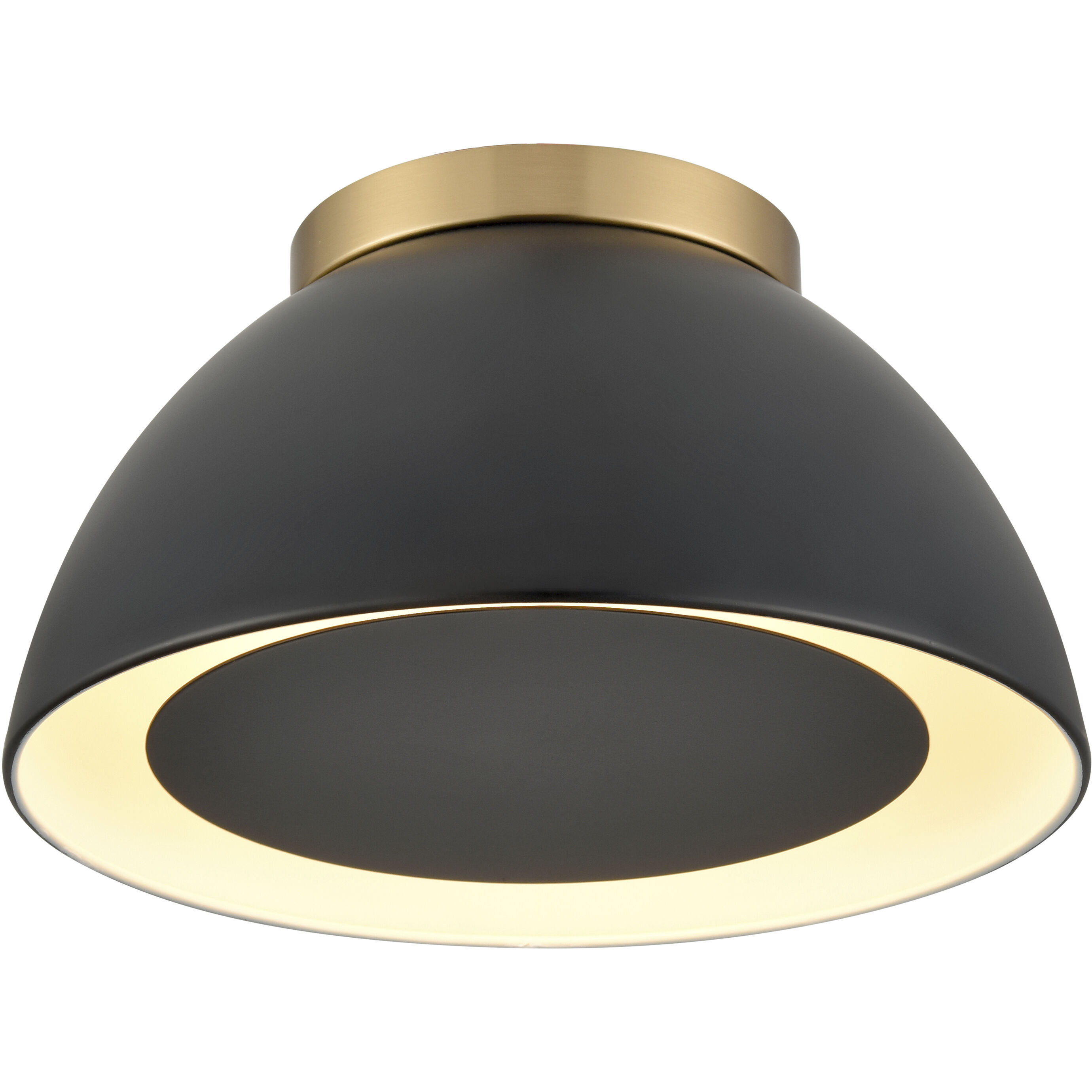 Pelham 2 Light 10 inch Satin Brass Flush Mount Ceiling Light