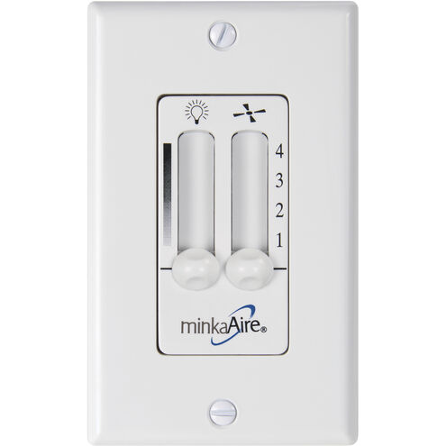 Minka-Aire Aluma White Wall Mount Fan Control WC106L - Open Box