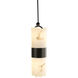 Lumenaria 2 Light 4 inch Dark Bronze Pendant Ceiling Light in Cylinder with Broken Rim, Incandescent