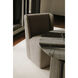 Cormac Grey Rolling Dining Chair in Taupe