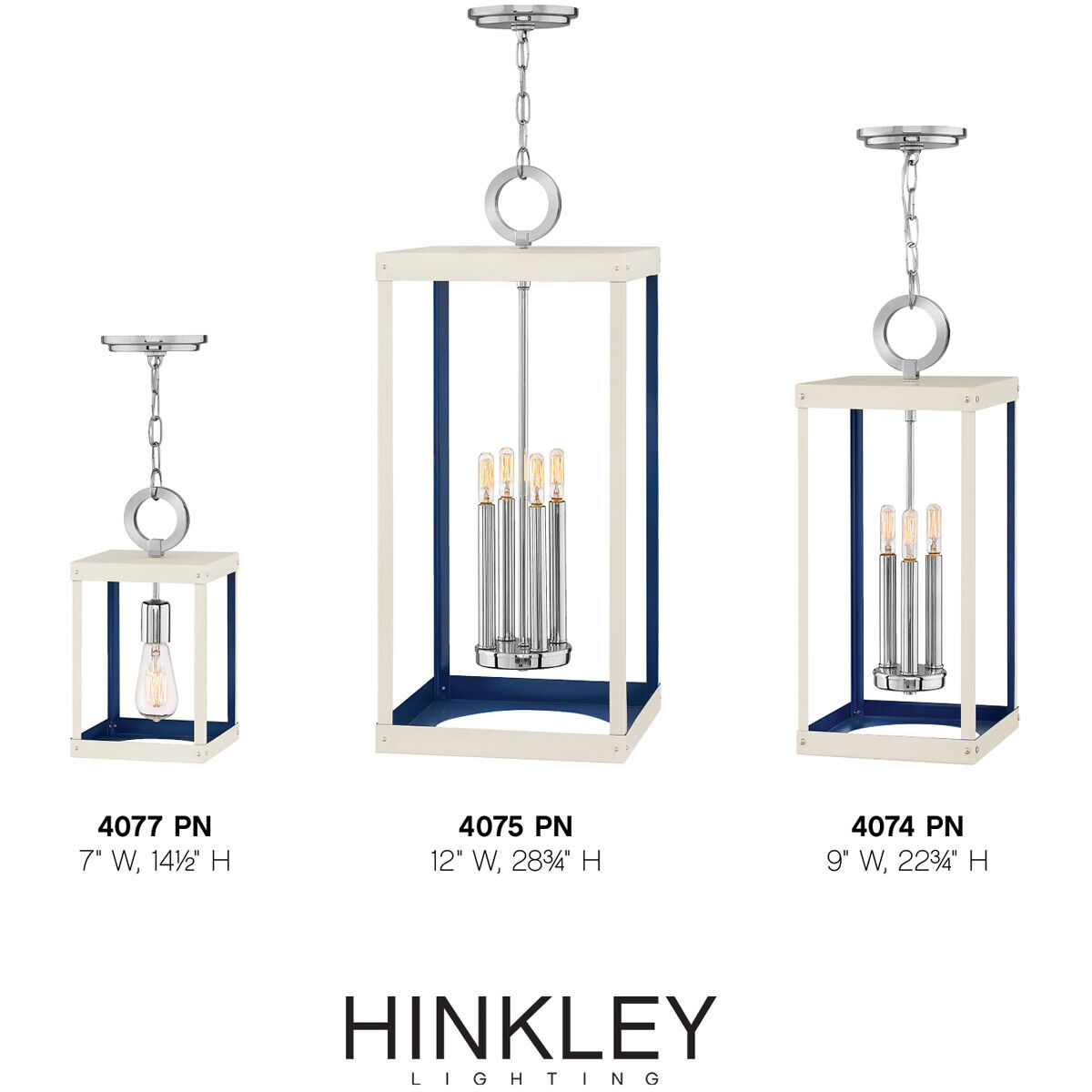 Lisa McDennon Porter 4 Light 12 inch Polished Nickel/Warm White Chandelier Ceiling Light