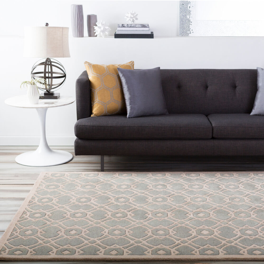 Goa 156 X 108 inch Gray and Neutral Area Rug, Wool