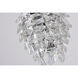 Canada 1 Light 6 inch Clear Single Pendant Lighting Ceiling Light, Pineapple Shape, Chrome Metal