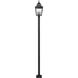 Raphael 3 Light 120.75 inch Sand Black Outdoor Post Mounted Fixture in Soft Sand Black