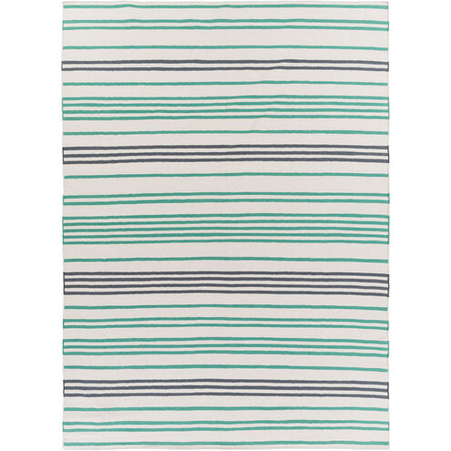 Frontier 132 X 96 inch Emerald, Cream, Charcoal Rug