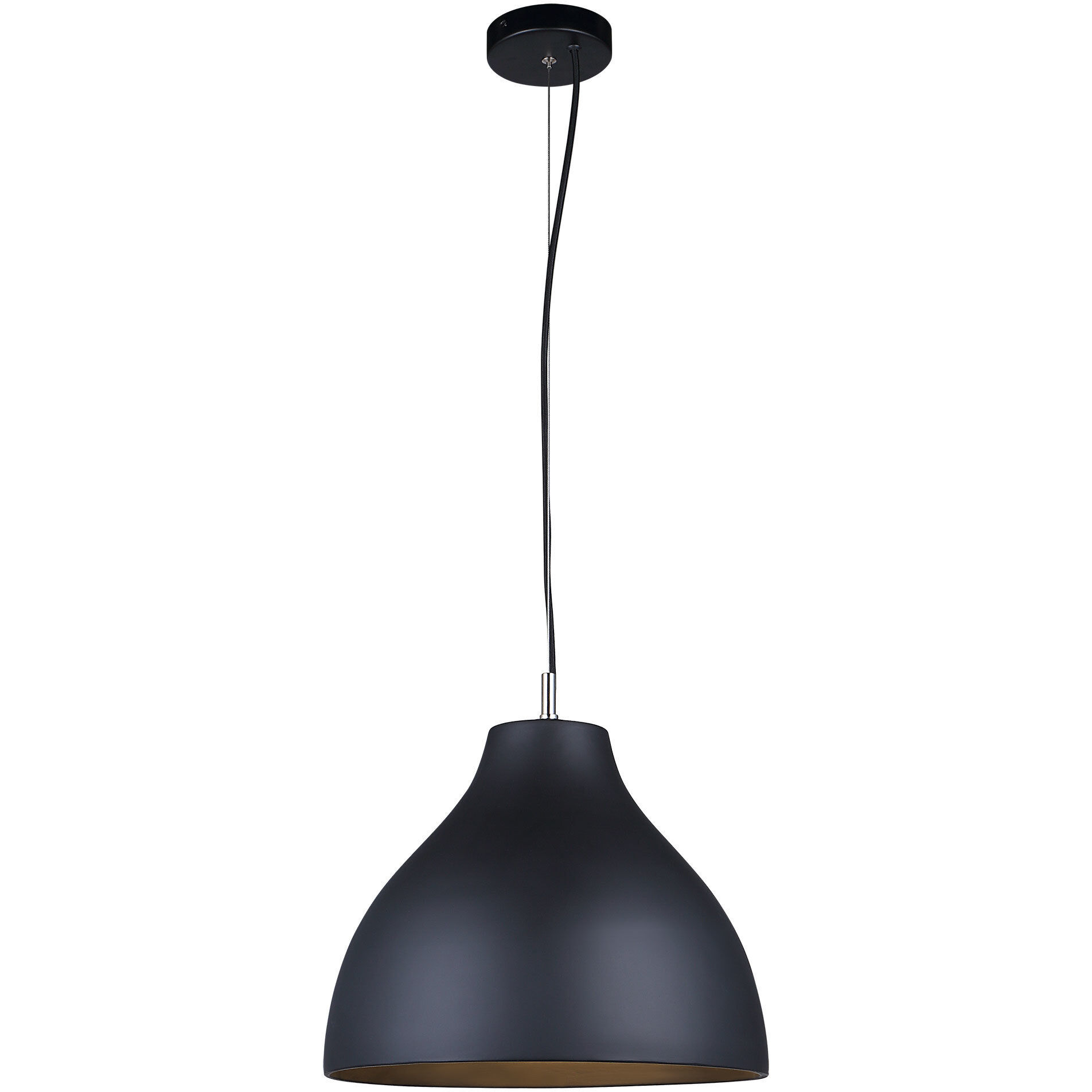 Chantal 1 Light 15 inch Black Pendant Ceiling Light
